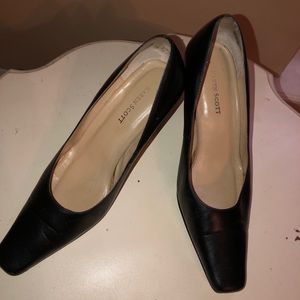 Karen Scott Black Square Toe Heels Pumps 7W